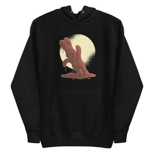 unisex-premium-pullover-hoodie-black-front-6a18ec7836f87.jpg Chocolate Easter Bunny Hoodie