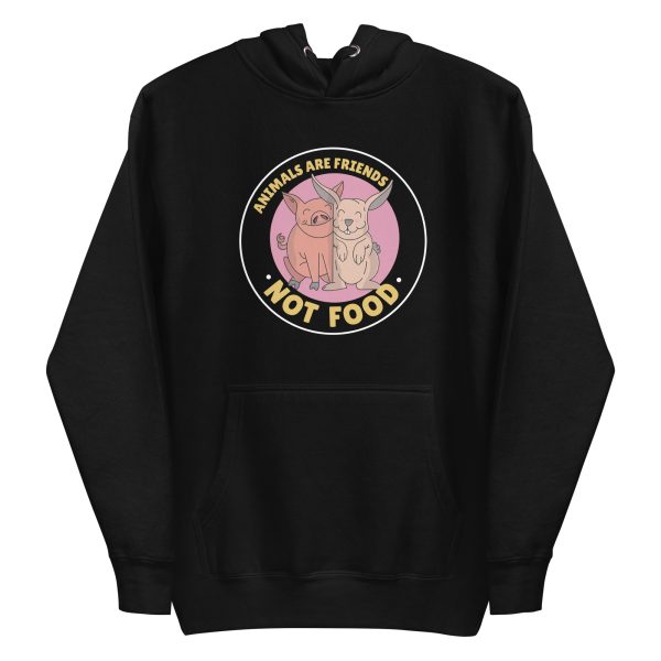 unisex-premium-pullover-hoodie-black-front-6a18f57e9f3d4.jpg Animals Are Friends Hoodie