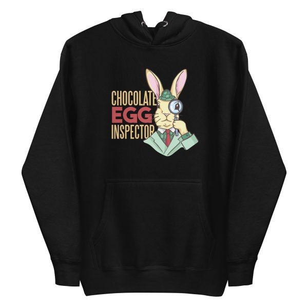 unisex-premium-pullover-hoodie-black-front-6a18f6c9aeb4c.jpg Chocolate Egg Inspector Hoodie