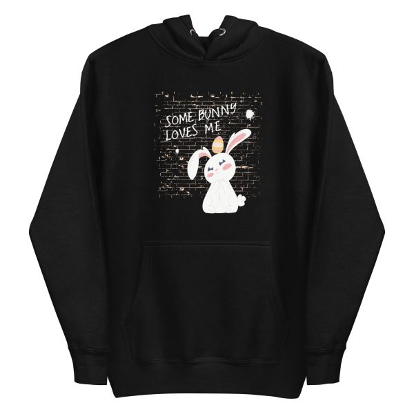 unisex-premium-pullover-hoodie-black-front-6a18f8495ac88.jpg Some Bunny Loves Me Hoodie