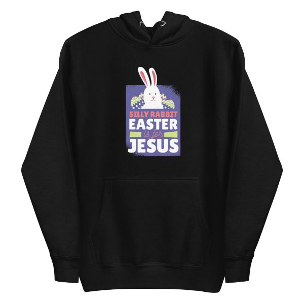 unisex-premium-pullover-hoodie-black-front-6a18f892154b3.jpg Easter Is For Jesus Hoodie