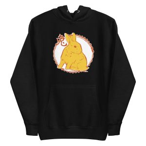 unisex-premium-pullover-hoodie-black-front-6a18f92e581d1.jpg Chinese Rabbit Hoodie