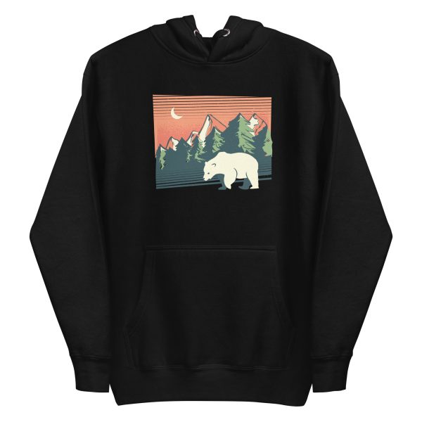 unisex-premium-pullover-hoodie-black-front-6a195f263d648.jpg Polar Bear Landscape Hoodie