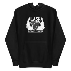 unisex-premium-pullover-hoodie-black-front-6a196547d97b3.jpg Alaska Bear Quote Hoodie