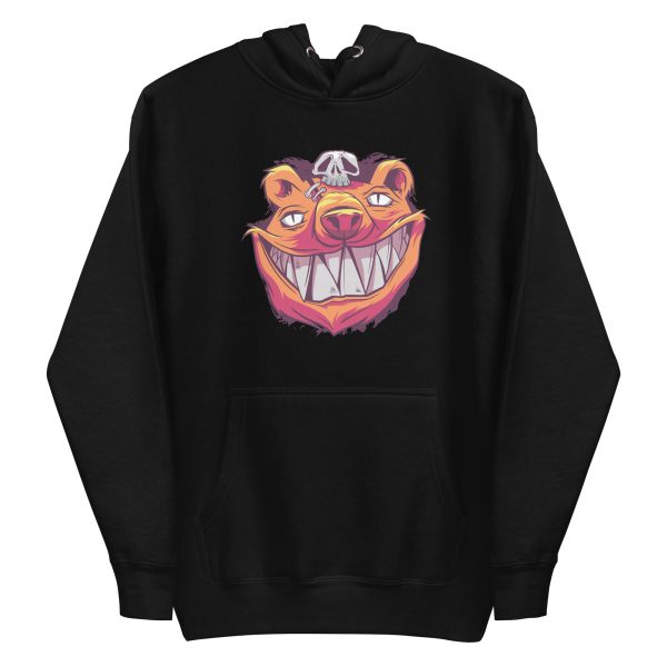 unisex-premium-pullover-hoodie-black-front-6a19695b8378f.jpg Scary Bear Hoodie