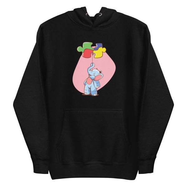 unisex-premium-pullover-hoodie-black-front-6a196ef0657a3.jpg Elephant Puzzle Ballon Hoodie