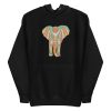 unisex-premium-pullover-hoodie-black-front-6a1983b603aa8.jpg Colorful Elephant Mandala Hoodie