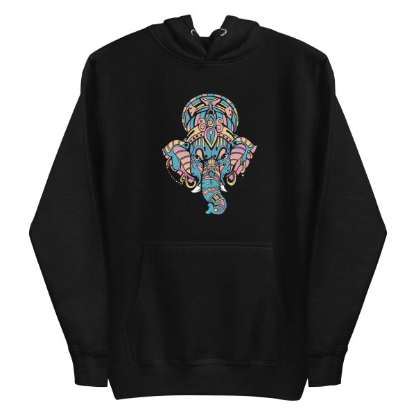unisex-premium-pullover-hoodie-black-front-6a1983f83e0e9.jpg Colorful Ganesha Hoodie