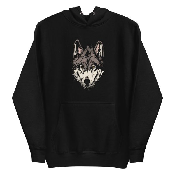 unisex-premium-pullover-hoodie-black-front-6a1986034281b.jpg Wolf Face Hoodie