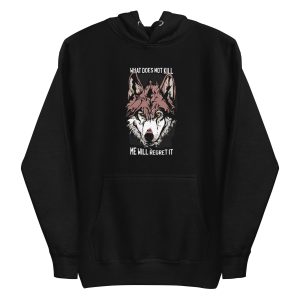 unisex-premium-pullover-hoodie-black-front-6a198933f16c5.jpg Wolf Quote Hoodie