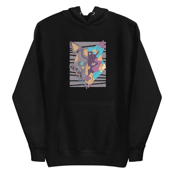 unisex-premium-pullover-hoodie-black-front-6a198bf70f65a.jpg Double Faced Wolf Hoodie