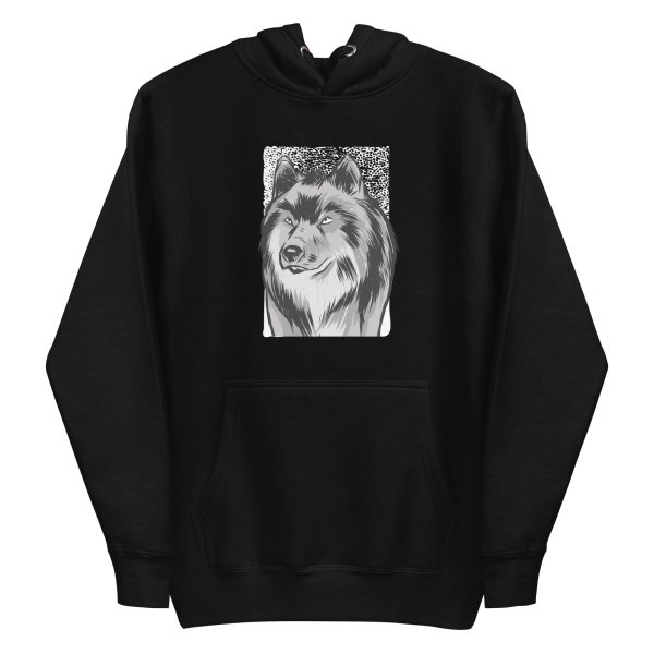 unisex-premium-pullover-hoodie-black-front-6a198c8af2089.jpg Wolf Sketch Hoodie