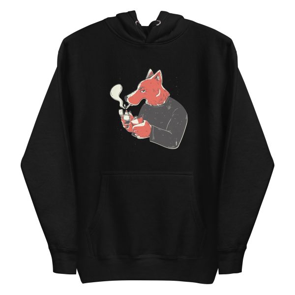 unisex-premium-pullover-hoodie-black-front-6a198ea257ae2.jpg Smoking Wolf Hoodie