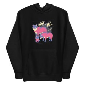 unisex-premium-pullover-hoodie-black-front-6a1a9b5380b57.jpg Wolf Family Hoodie
