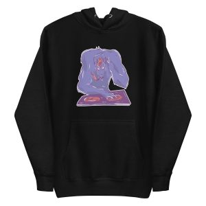 unisex-premium-pullover-hoodie-black-front-6a1a9b9f332b5.jpg Wolf DJ Hoodie