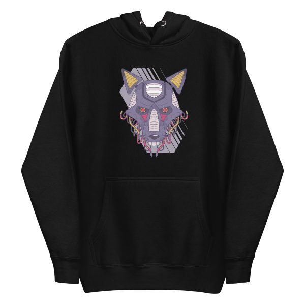 unisex-premium-pullover-hoodie-black-front-6a1a9bdca8c93.jpg Robot Wolf Hoodie