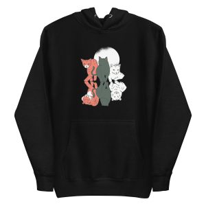 unisex-premium-pullover-hoodie-black-front-6a1acd2397868.jpg Cats and Felines Hoodie