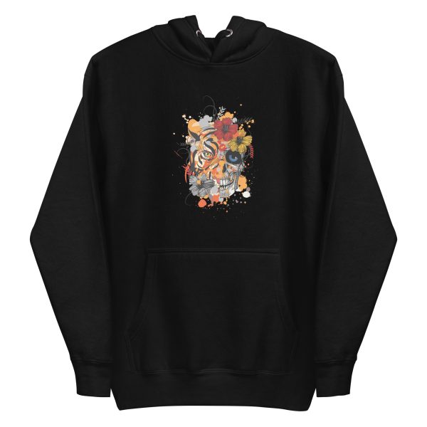 unisex-premium-pullover-hoodie-black-front-6a1ad1a717589.jpg Abstract Tiger Hoodie