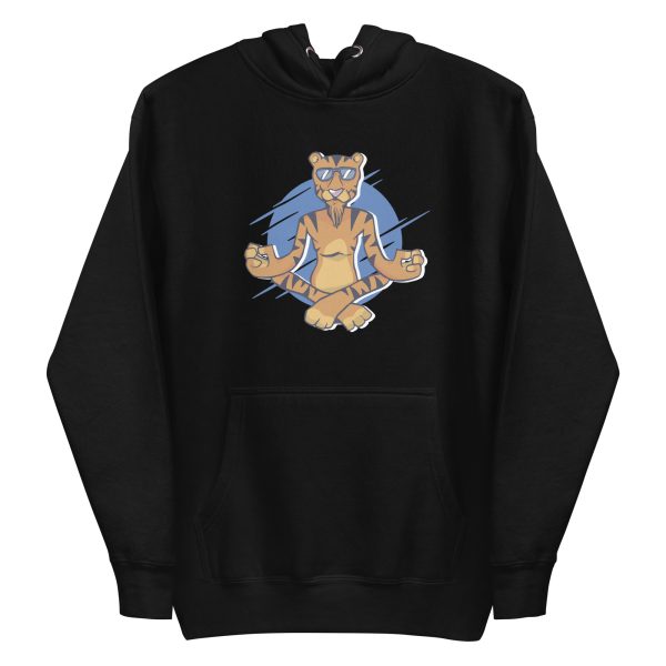 unisex-premium-pullover-hoodie-black-front-6a1ad29dec6f8.jpg Meditating Tiger Hoodie