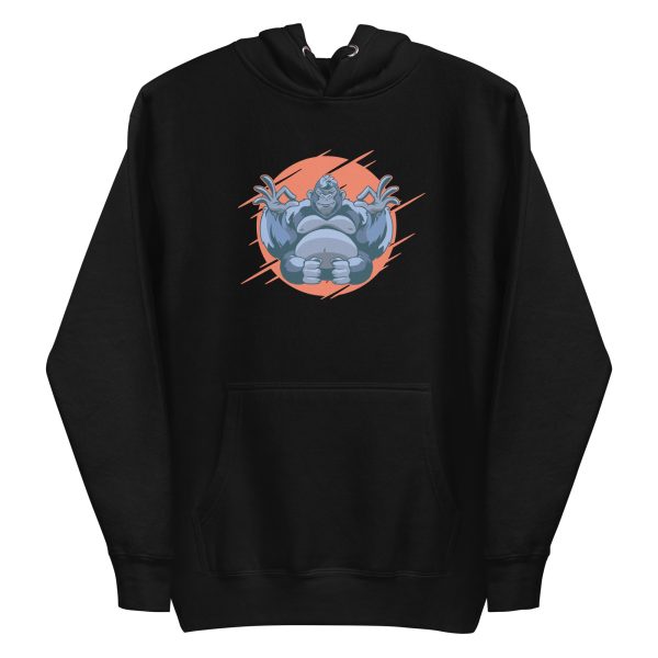 unisex-premium-pullover-hoodie-black-front-6a1ada72b1727.jpg Gorilla Meditating Hoodie