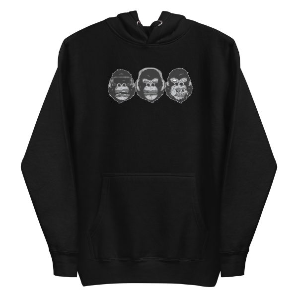 unisex-premium-pullover-hoodie-black-front-6a1adbf0db87d.jpg Gorilla Heads Hoodie