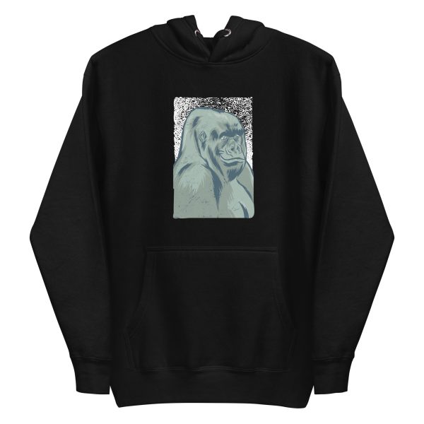unisex-premium-pullover-hoodie-black-front-6a1aeeb50f158.jpg Smiling Gorilla Hoodie