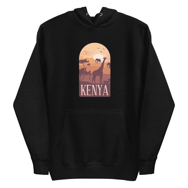 unisex-premium-pullover-hoodie-black-front-6a1af5dcbb13c.jpg Kenya Savannah Hoodie