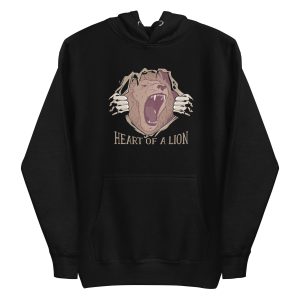 unisex-premium-pullover-hoodie-black-front-6a1bba4973e0e.jpg Heart of a Lion Hoodie