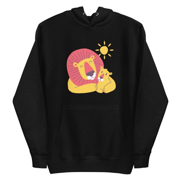 unisex-premium-pullover-hoodie-black-front-6a1bbb6153f5a.jpg Lion Dad Son Hoodie