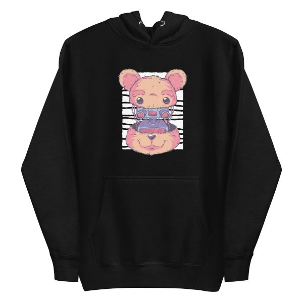 unisex-premium-pullover-hoodie-black-front-6a1bc6806652a.jpg Robot Teddy Bear Hoodie