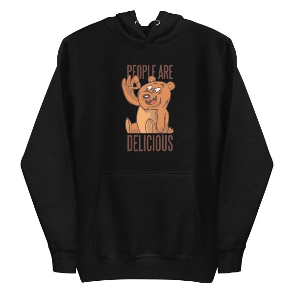 unisex-premium-pullover-hoodie-black-front-6a1bc7620b9ff.jpg Bear Delicious People Hoodie