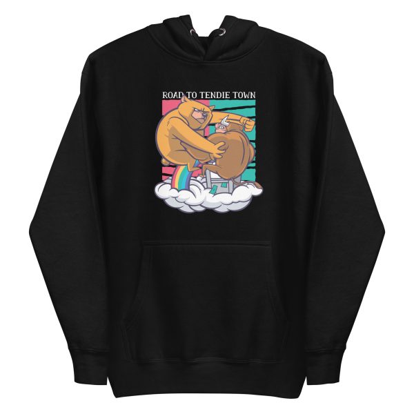 unisex-premium-pullover-hoodie-black-front-6a1bc8009e76e.jpg Bear Fighting Bull Hoodie