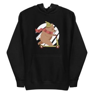 unisex-premium-pullover-hoodie-black-front-6a1bdda63ea0b.jpg Scooter Bear Hoodie