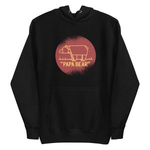 unisex-premium-pullover-hoodie-black-front-6a1bddf4dfb6d.jpg Papa Bear Hoodie