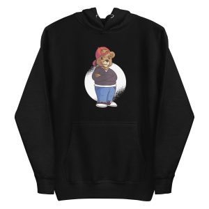 unisex-premium-pullover-hoodie-black-front-6a1be0ce19c9b.jpg Bear Cool Hoodie