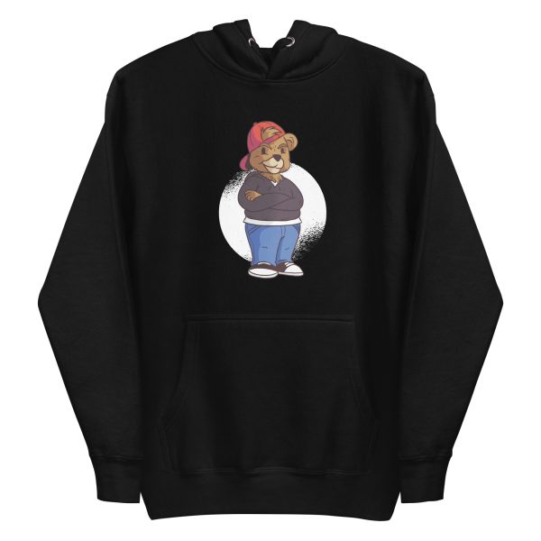 unisex-premium-pullover-hoodie-black-front-6a1be0ce19c9b.jpg Bear Cool Hoodie