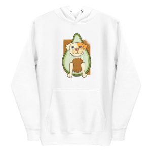 unisex-premium-pullover-hoodie-white-front-6a1591028b57f.jpg Avocado Dog Hoodie
