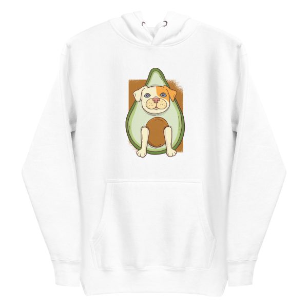 unisex-premium-pullover-hoodie-white-front-6a1591028b57f.jpg Avocado Dog Hoodie