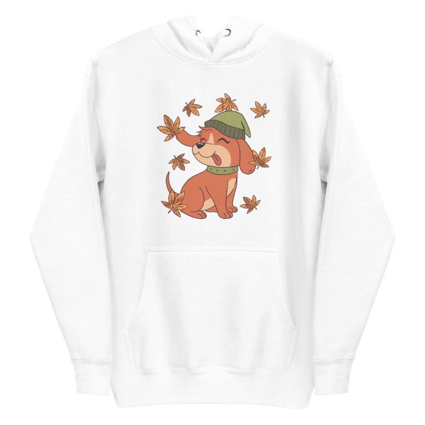 unisex-premium-pullover-hoodie-white-front-6a1591eb4a166.jpg Fall Dog Hoodie