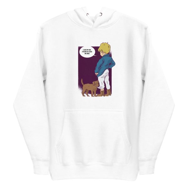 unisex-premium-pullover-hoodie-white-front-6a165c6337fa9.jpg Boy and Dog Hoodie