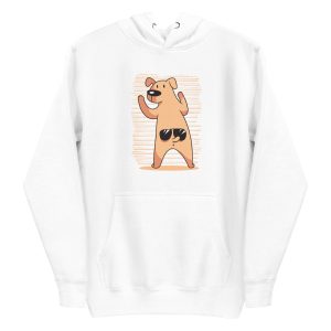 unisex-premium-pullover-hoodie-white-front-6a165d821fc03.jpg Funny Dog Tail Sunglasses Hoodie