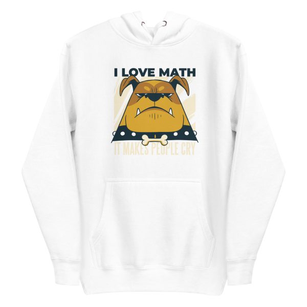 unisex-premium-pullover-hoodie-white-front-6a165fa9e25b5.jpg Dog Math Quote Hoodie