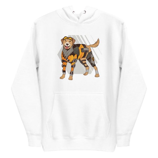 unisex-premium-pullover-hoodie-white-front-6a1685509c254.jpg Cyborg Dog Hoodie