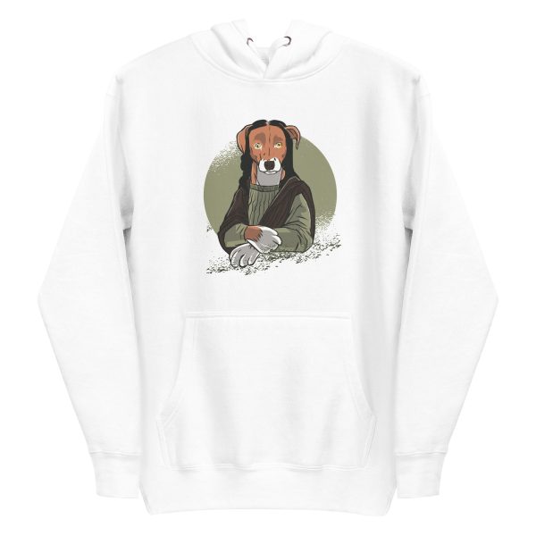 unisex-premium-pullover-hoodie-white-front-6a168717e89be.jpg Dog Monalisa Hoodie