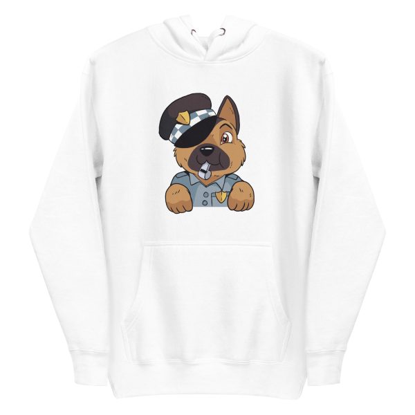 unisex-premium-pullover-hoodie-white-front-6a1689e2b0782.jpg German Shepherd Police Hoodie