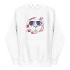 unisex-premium-pullover-hoodie-white-front-6a168a9e2d8b6.jpg American Dog With Sunglasses Hoodie