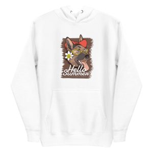 unisex-premium-pullover-hoodie-white-front-6a168fdd45669.jpg Hello Summer Dog Hoodie