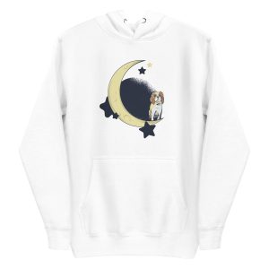 unisex-premium-pullover-hoodie-white-front-6a169268bcb41.jpg Dog On The Moon Hoodie