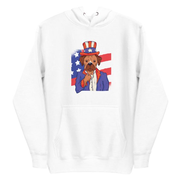 Boxer Dog Uncle Sam Hoodie