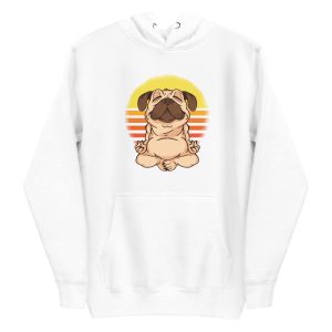 unisex-premium-pullover-hoodie-white-front-6a16c54ff2d5c.jpg Pug Yoga Hoodie